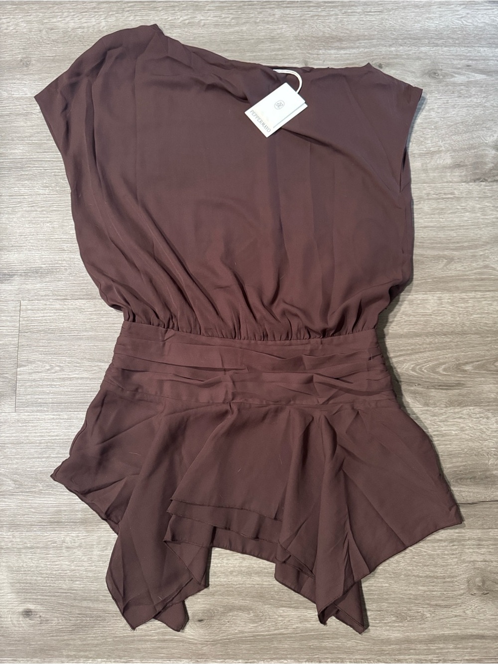 Peppermayo Wicked Love Mini Dress Chocolate